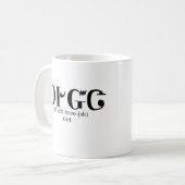 Agehyujah Cherokee Language Mug コーヒーマグカップ (正面左)