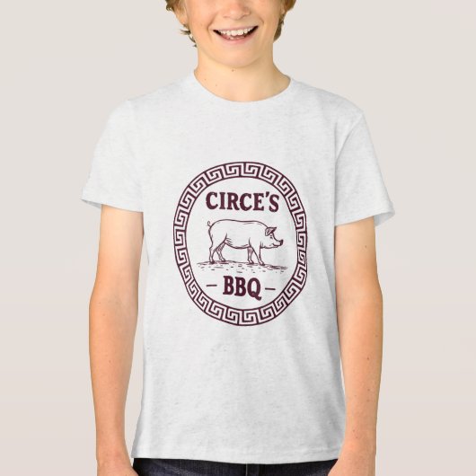 Agema Apparel Uni-adultギリシャ神話Bbq、Gre トライブレンドＴシャツ (正面)