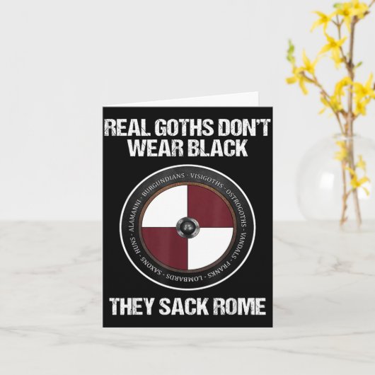 Agema Apparel Uni-adults Medieval History , Black, カード (黄色い花)