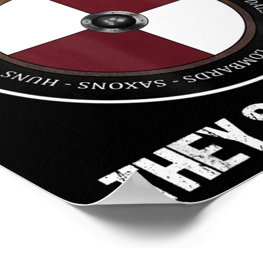 Agema Apparel Uni-adults Medieval History , Black, ポスター (角)