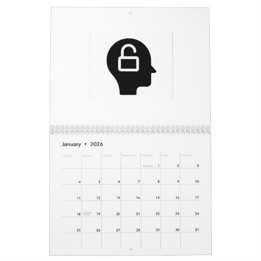 Agenda カレンダー (1月 2026)