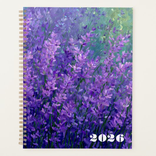 Agenda 2026 Flores Inspiración Vincent van Gogh プランナー手帳 (正面)