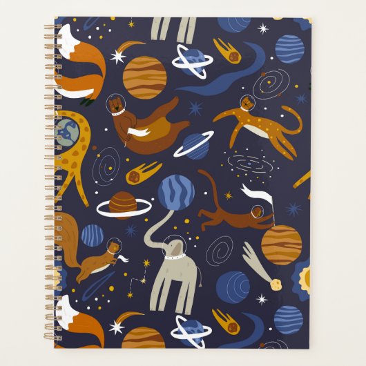 Agenda de la colección Animals Outer Space プランナー手帳 (正面)