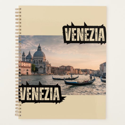 Agenda élégant avec photo de Venise - Planifiez vo プランナー手帳 (正面)