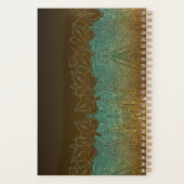 Agenda elegante con purpurina colo miel y turquesa プランナー手帳 (裏面)