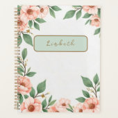 Agenda Floral Diary, 2025-2026 Planner プランナー手帳 (正面)