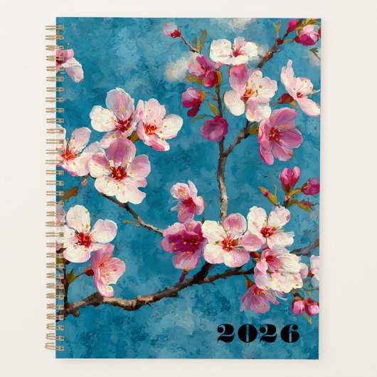 Agenda Flores 2026 Inspiración Vincent Van Gogh プランナー手帳 (正面)