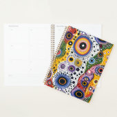 Agenda Grande de Tapa Dura con Patrón Psicodélico プランナー手帳 (ディスプレー)