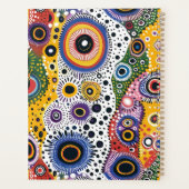 Agenda Grande de Tapa Dura con Patrón Psicodélico プランナー手帳 (裏面)