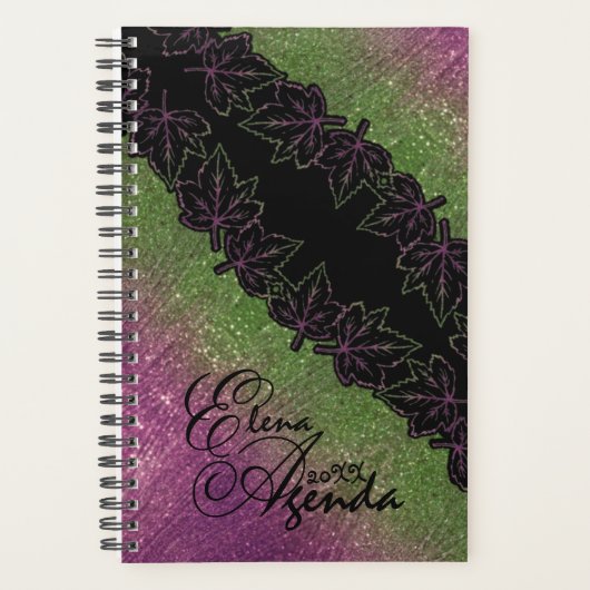 Agenda lujosa personalizada con hojas プランナー手帳 (正面)