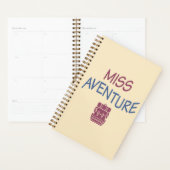 Agenda Miss Aventure. Idée cadeau Voyages プランナー手帳 (ディスプレー)