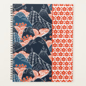 Agenda Motif Japonais Montagne Fleur Sakura プランナー手帳 (正面)