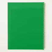 Agenda Planner Flowers Green 2025 プランナー手帳 (裏面)