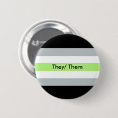 Agenderの代名詞ボタンそれらそれら 缶バッジ (正面&裏面)