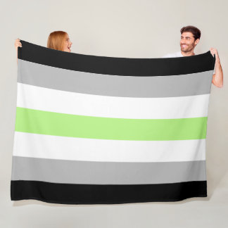Agender Pride Flag – アジェンダー 身元 LGBTQIA+ フリースブランケット
