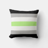 Agender Pride Flag – Agender Identity LGBTQIA+ クッション (正面)