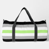 Agender Pride Flag – Agender Identity LGBTQIA+  ダッフルバッグ (正面)