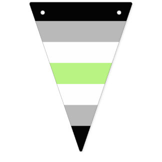 Agender Pride Flag – Agender Identity LGBTQIA+ バンティングフラッグ