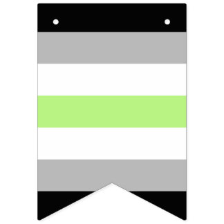 Agender Pride Flag – Agender Identity LGBTQIA+ バンティングフラッグ