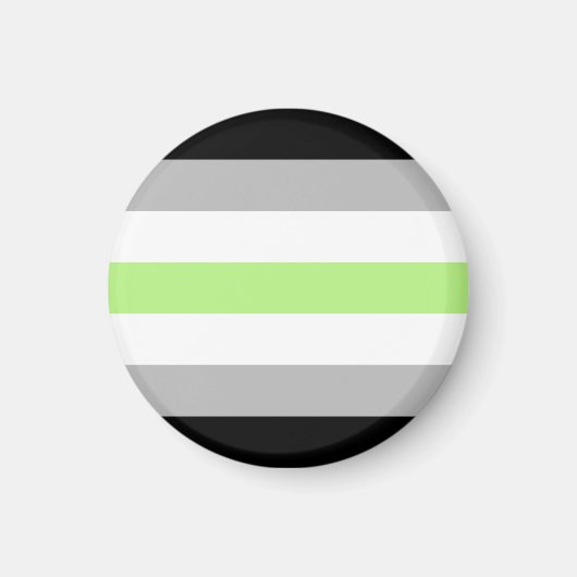 Agender Pride Flag – Agender Identity LGBTQIA+ マグネット (正面)