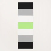 Agender Pride Flag – Agender Identity LGBTQIA+  ヨガマット (裏面)