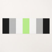 Agender Pride Flag – Agender Identity LGBTQIA+  ヨガマット (正面(横))