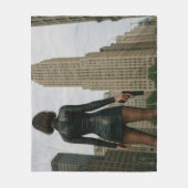 Agentin Black Poster フリースブランケット (正面)