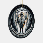 Agents in Gray at the Door | 魚目 セラミックオーナメント (右)