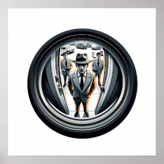 Agents in Gray at the Door | 魚目 ポスター