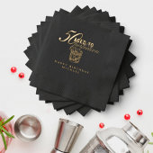 Aggreeted to Complementsカクテル50thバースデーパーティー 箔ナプキン