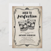 Aggreeted to Completenessヴィンテージ誕生日パーティー 招待状 (正面)