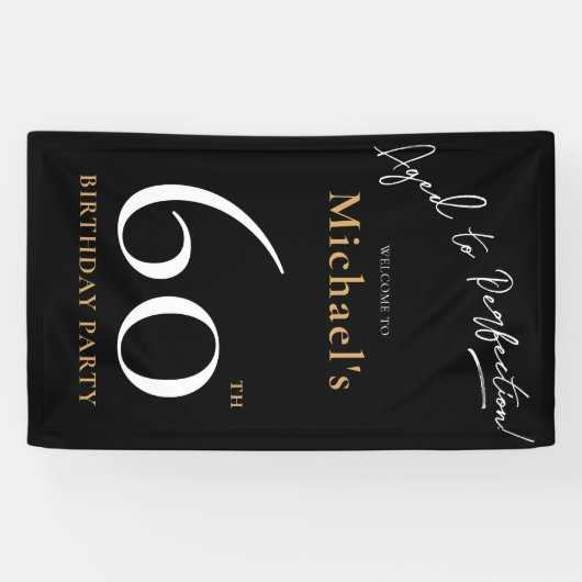 Aggreeted to Completeness Black金ゴールド60th Birthday  横断幕 (横)