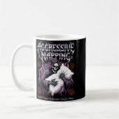 Aggressive Napng Funny Heavy Metal Grim Reaper Sle コーヒーマグカップ (左)