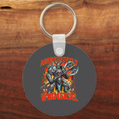 Aggressively Whimsical Dark Fantasy Warrior Battle キーホルダー (正面)