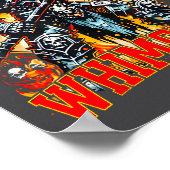 Aggressively Whimsical Dark Fantasy Warrior Battle ポスター (角)