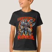 Aggressively Whimsical Dark Fantasy Warrior Battle Tシャツ (正面)