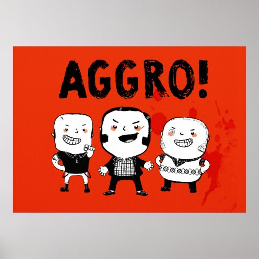 AGGRO BOYSは恐れない！ ポスター (正面)