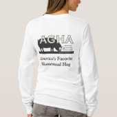 AGHAの長袖のTシャツレディース新しいロゴ Tシャツ (裏面)