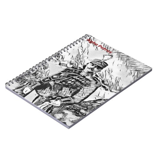 AghaガソリンSpiralフォトノートブック ノートブック (左側)