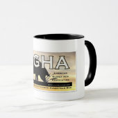 AGHA新しいロゴのマグ マグカップ (正面右)