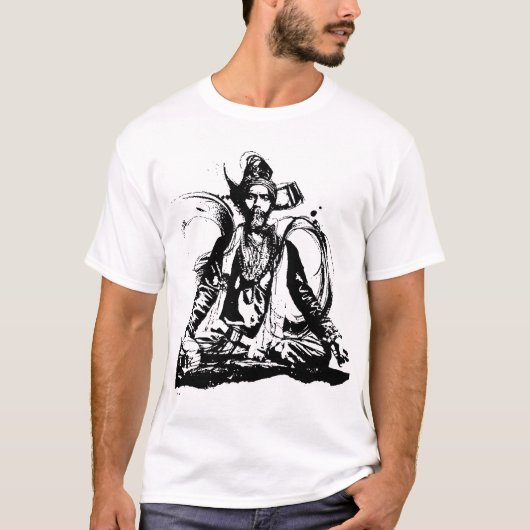 Aghori Sadhu Ohm Tシャツ (正面)