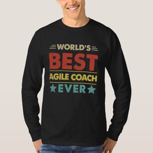Agile Coach Profession World's Best Agile Coach Ev Tシャツ (正面)