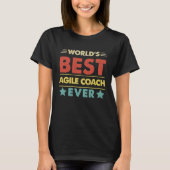 Agile Coach Profession World's Best Agile Coach Ev Tシャツ (正面)