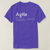 Agile delivering values and making life better tシャツ (デザイン正面)
