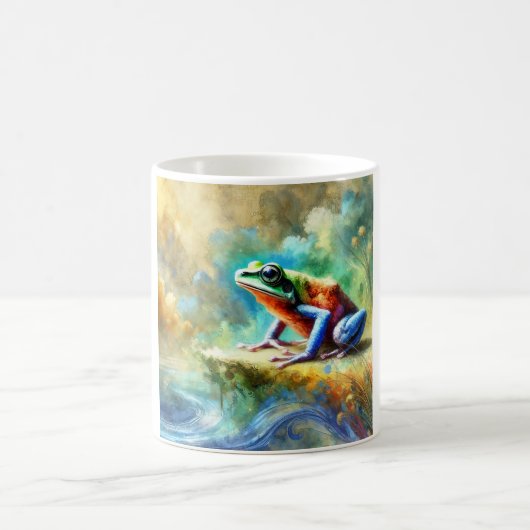 Agile Frog 310724AREF150 - Watercolor コーヒーマグカップ (中央)