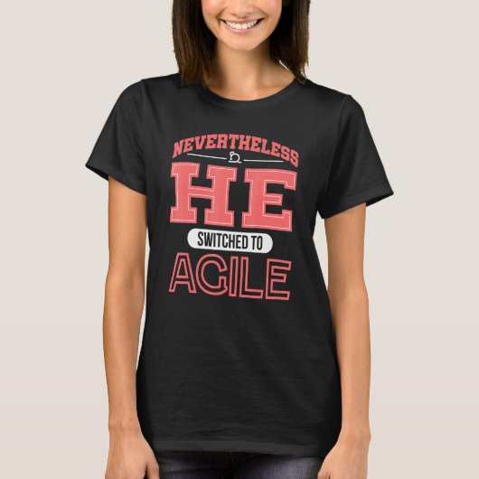 Agile Guys Project Management Pm Coachに切り替え Tシャツ (正面)