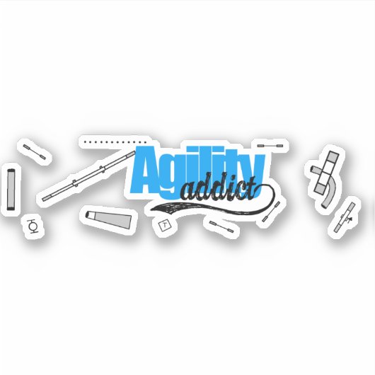 Agility Addict Course Map Sticker シール (正面)