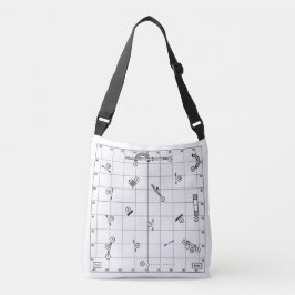 Agility Course Map Tote クロスボディバッグ