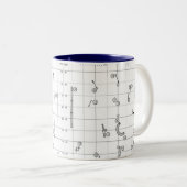 Agility Themed Course Map Mug ツートーンマグカップ (正面右)