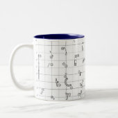 Agility Themed Course Map Mug ツートーンマグカップ (左)